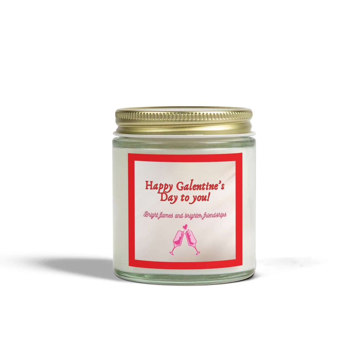 Valentines Day Scented Candles, Coconut Apricot Wax (4oz, 9oz) for Romantic Ambiance, Galentines Gift, Home Fragrance, Self Care, Relaxation