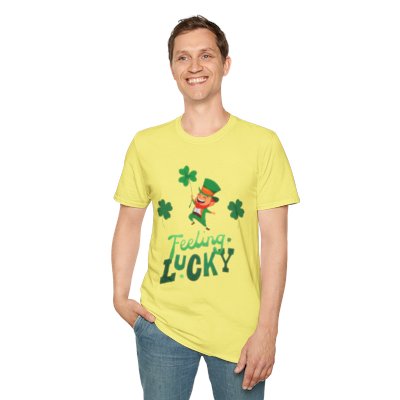 Feeling Lucky Saint Patrick's Day T-Shirt, St Paddy's Tee, Irish Luck Shirt, Shamrock Top, Green Clover Apparel