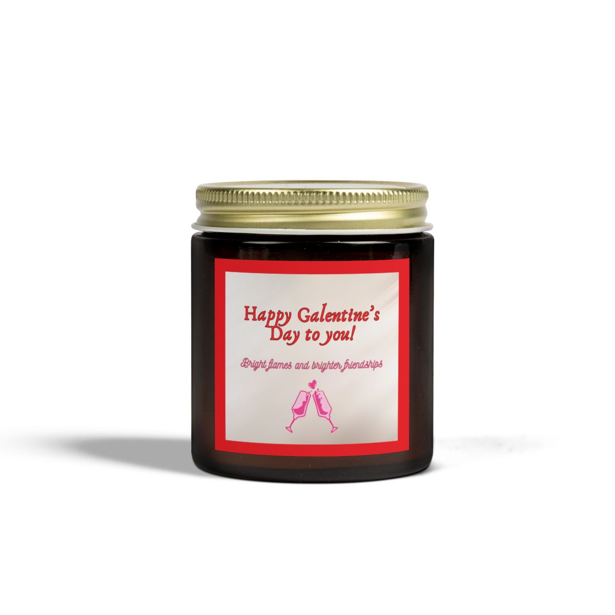 Valentines Day Scented Candles, Coconut Apricot Wax (4oz, 9oz) for Romantic Ambiance, Galentines Gift, Home Fragrance, Self Care, Relaxation