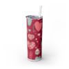 Love Latte 20 oz Skinny Tumbler - The Perfect Valentine's Day Travel Mug or Coffee Lover Gift for Her!
