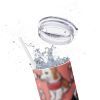 Adorable Kawaii Nurse Dog Mom Skinny Tumbler, Cute Animal Lover Gift Cup, Insulated Travel Mug, Coffee Tumbler with Lid, BPA Free, 20oz