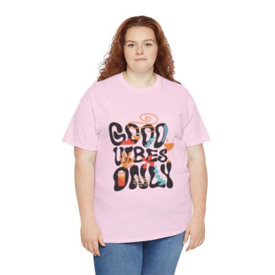 Good Vibes Only T-Shirt, Positive Energy Tee, Inspirational Quote Shirt, Men's Women's Clothing, Motivational Gift