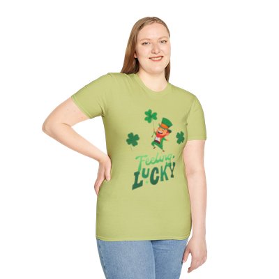 Feeling Lucky Saint Patrick's Day T-Shirt, St Paddy's Tee, Irish Luck Shirt, Shamrock Top, Green Clover Apparel
