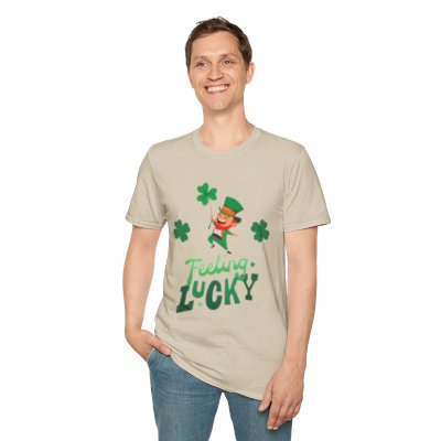 Feeling Lucky Saint Patrick's Day T-Shirt, St Paddy's Tee, Irish Luck Shirt, Shamrock Top, Green Clover Apparel