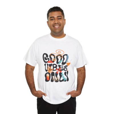 Good Vibes Only T-Shirt, Positive Energy Tee, Inspirational Quote Shirt, Men's Women's Clothing, Motivational Gift